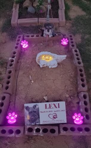 Garden Solar Light - Pet Memorial Stone photo review